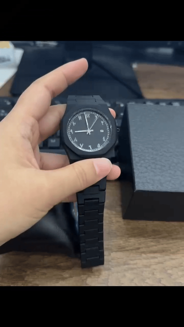 Stainless steel Arabic Watch